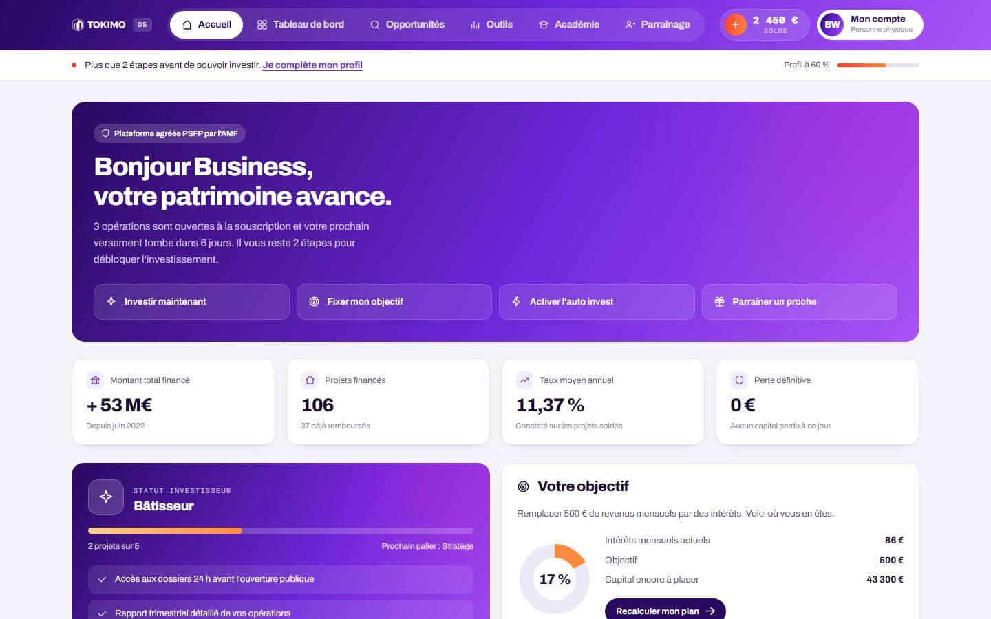 Aperçu du projet TOKIMO OS