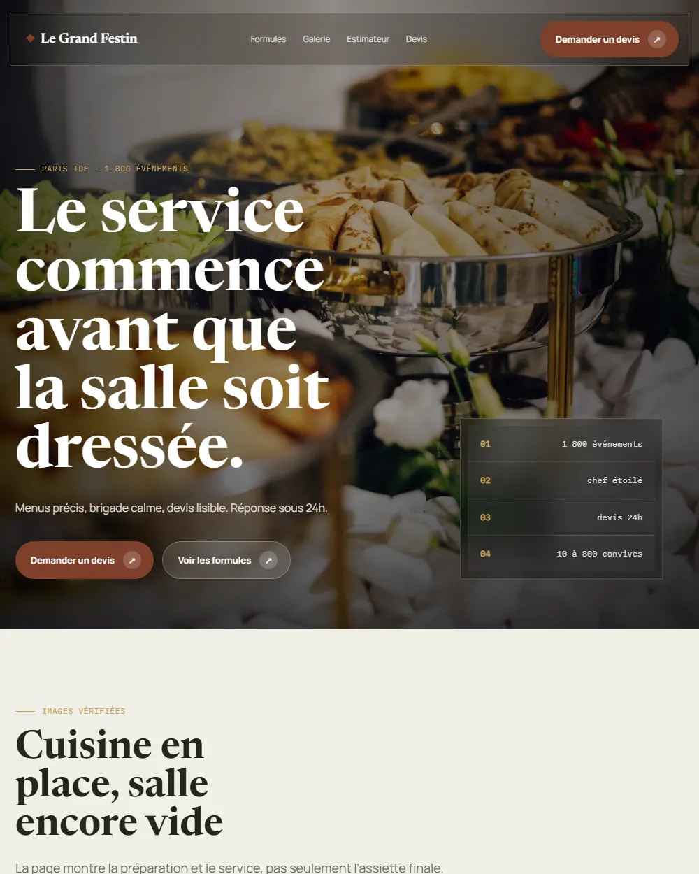 Aperçu du projet Le Grand Festin