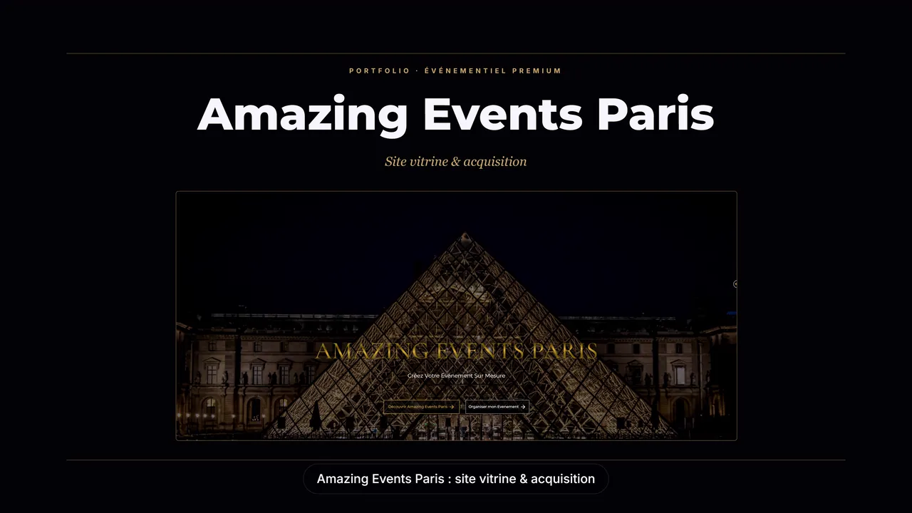 Motion design Amazing Events Paris