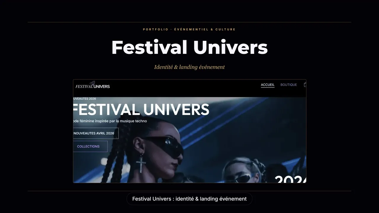 Motion design Festival Univers