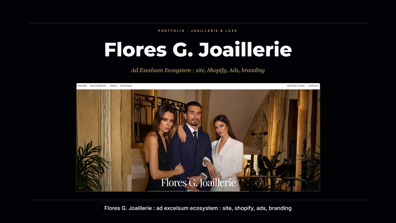 Motion design Flores G. Joaillerie