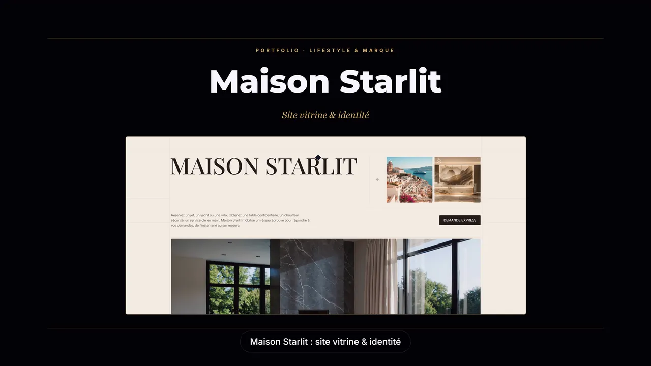 Motion design Maison Starlit