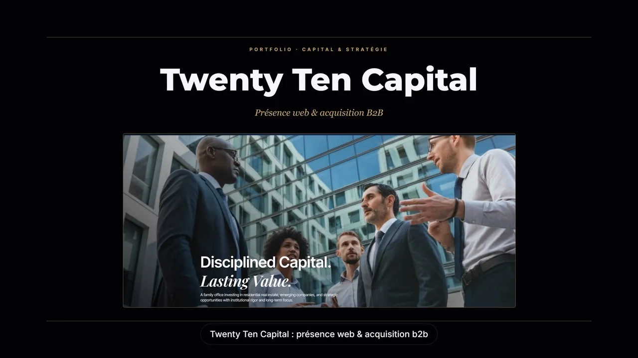 Motion design Twenty Ten Capital