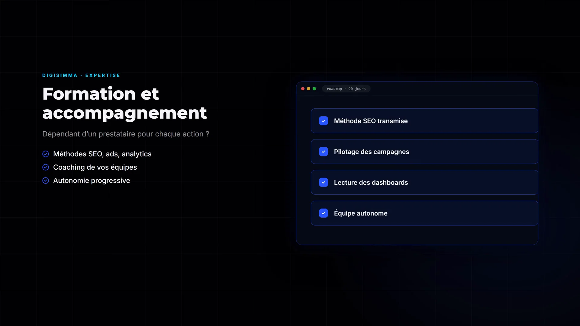 Formation et accompagnement équipes digitales