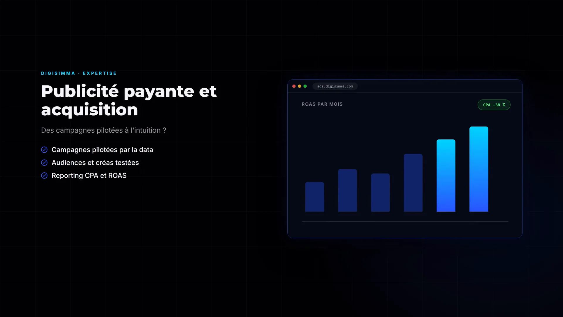 Publicité payante et acquisition, motion design